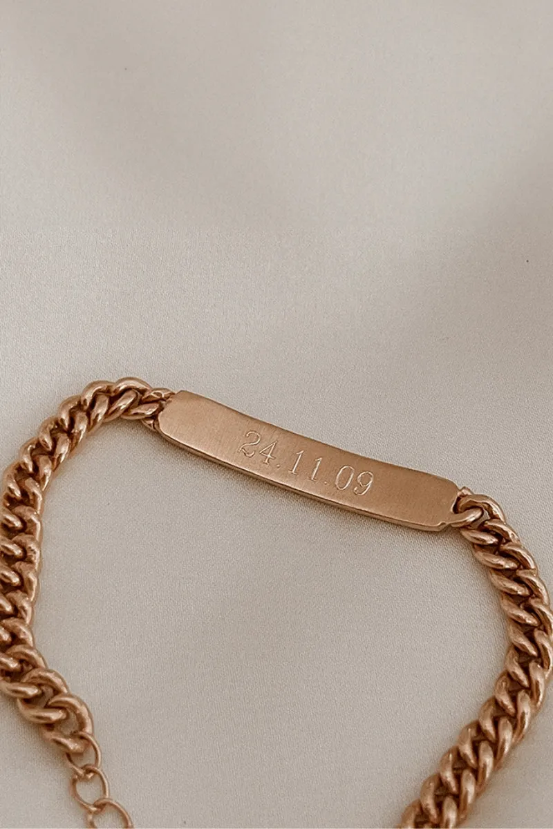Signature Bracelet -  Rose Gold Vermeil