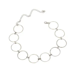 Silver Circle Bracelet Simple Round Anklet