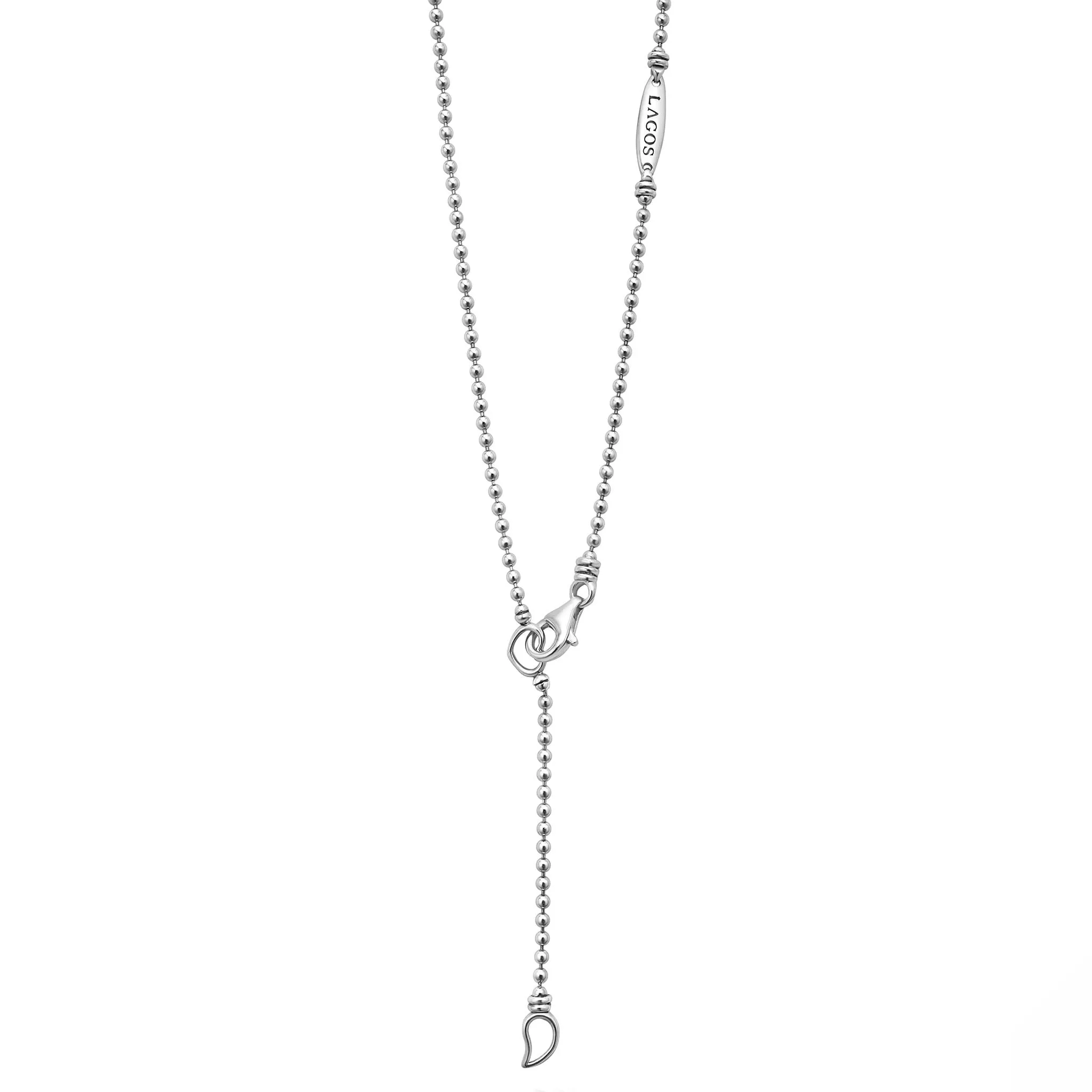 Small Linear Diamond Pendant Necklace