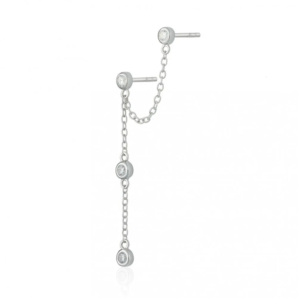 Sparkling Chandelier Stud - Single Earring - SPS-318