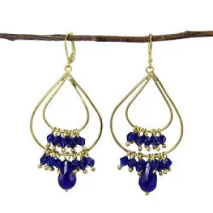 Tallulah Chandelier Earrings Cobalt