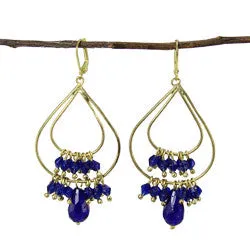 Tallulah Chandelier Earrings Cobalt