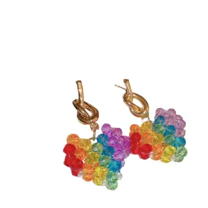 TEEK - RainContrast Crystal Bead Earrings