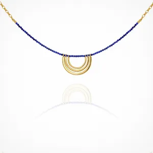 Temple of the Sun Milos Necklace - Lapis Gold