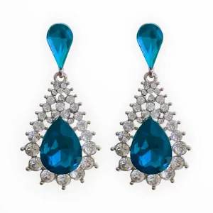Verona Earrings - Blue Zircon