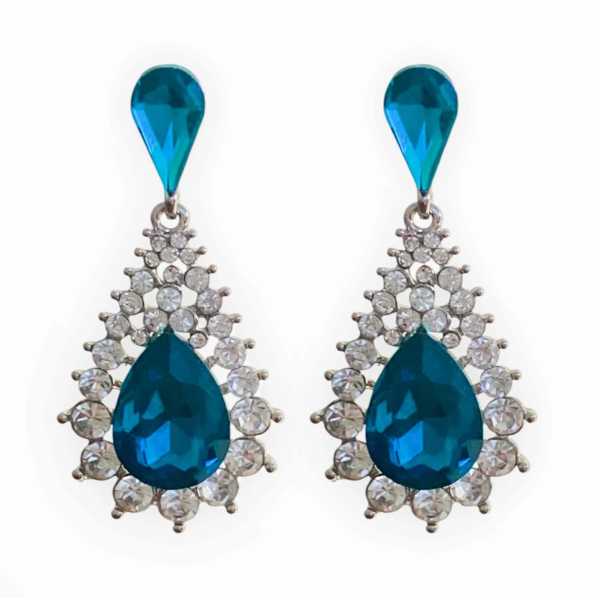 Verona Earrings - Blue Zircon