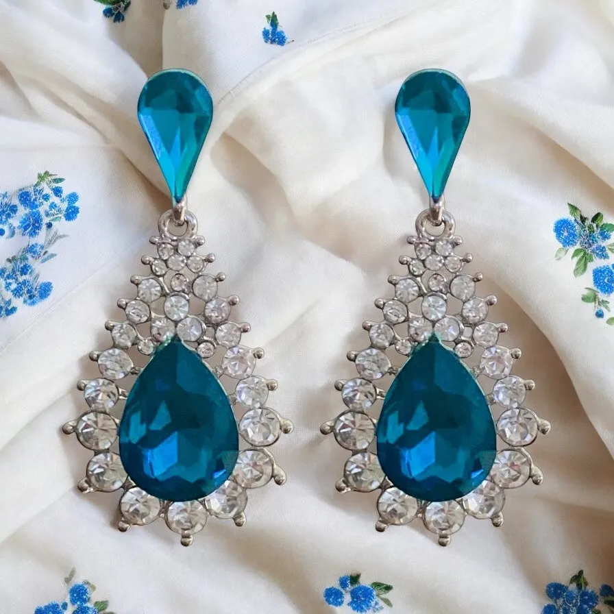Verona Earrings - Blue Zircon