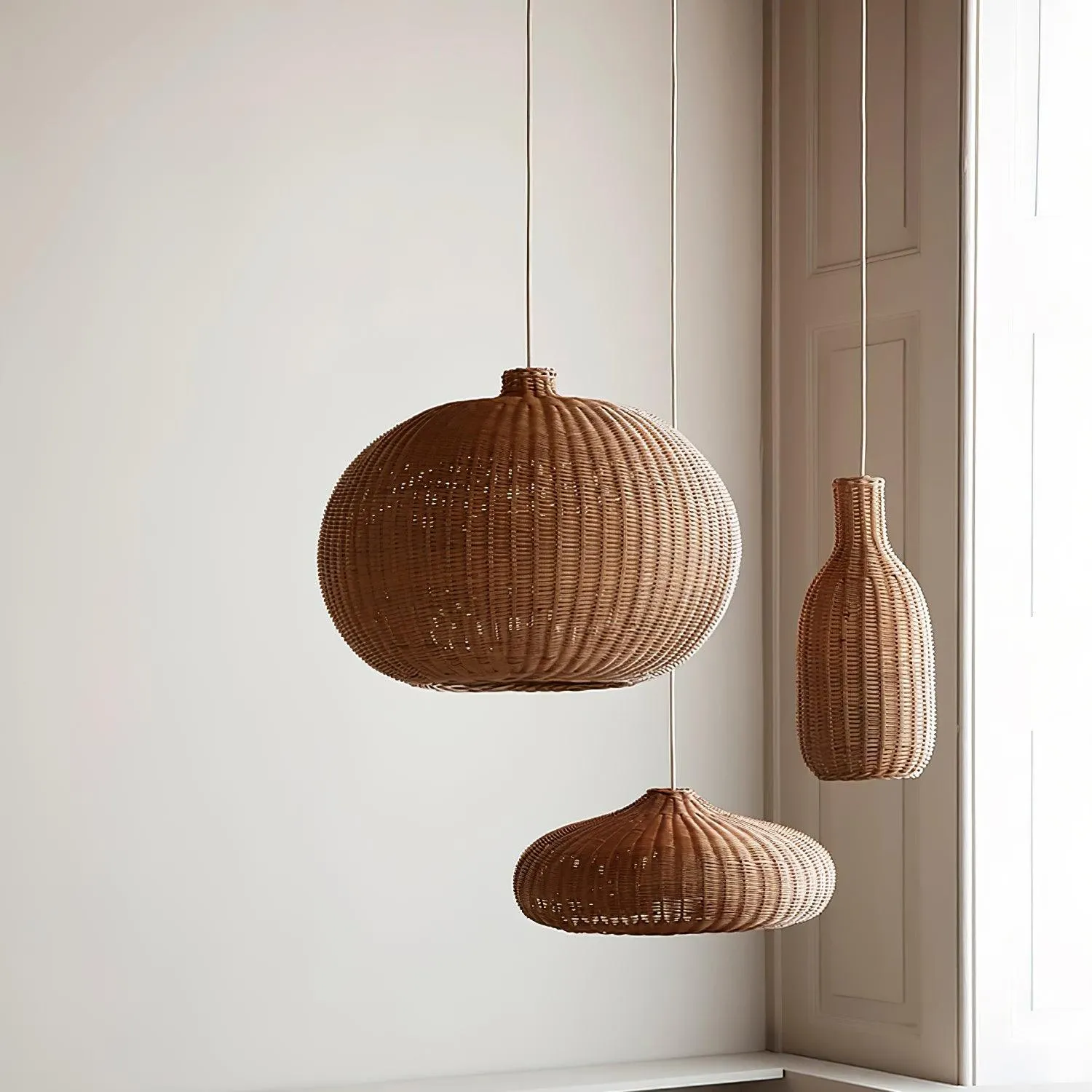 Vintage Rattan Pendant Lamp