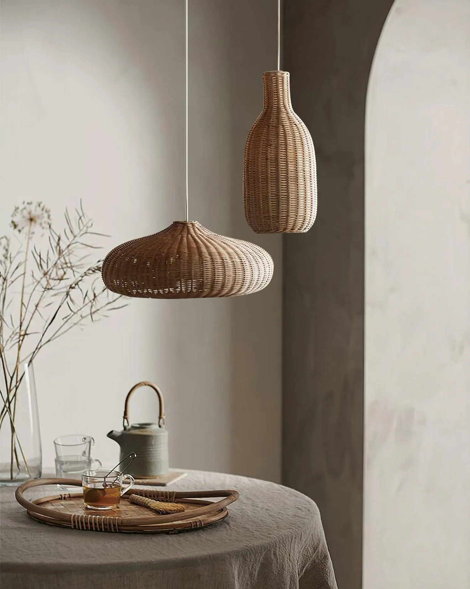 Vintage Rattan Pendant Lamp