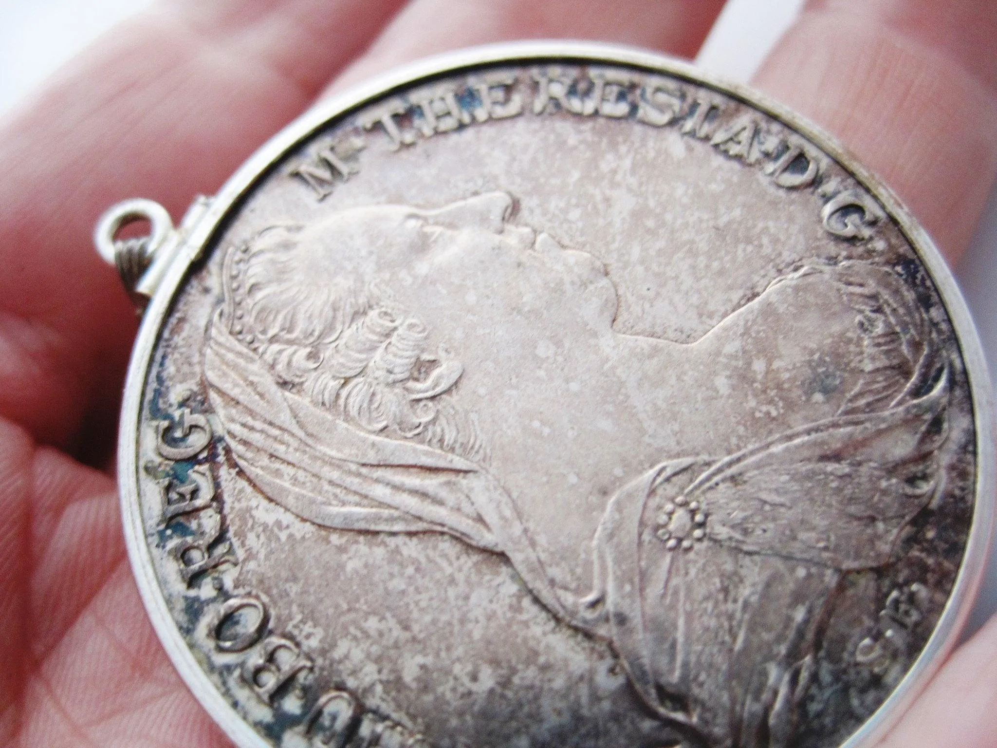 Vintage Silver Maria Theresa Thaler Coin Pendant