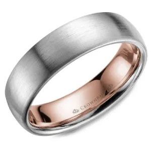 WB-039C6WR 14KT White w/ Rose Lining