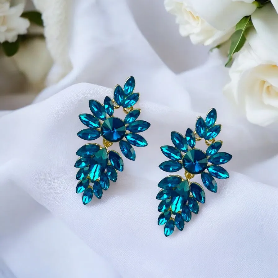 Winona Earrings - Blue Zircon