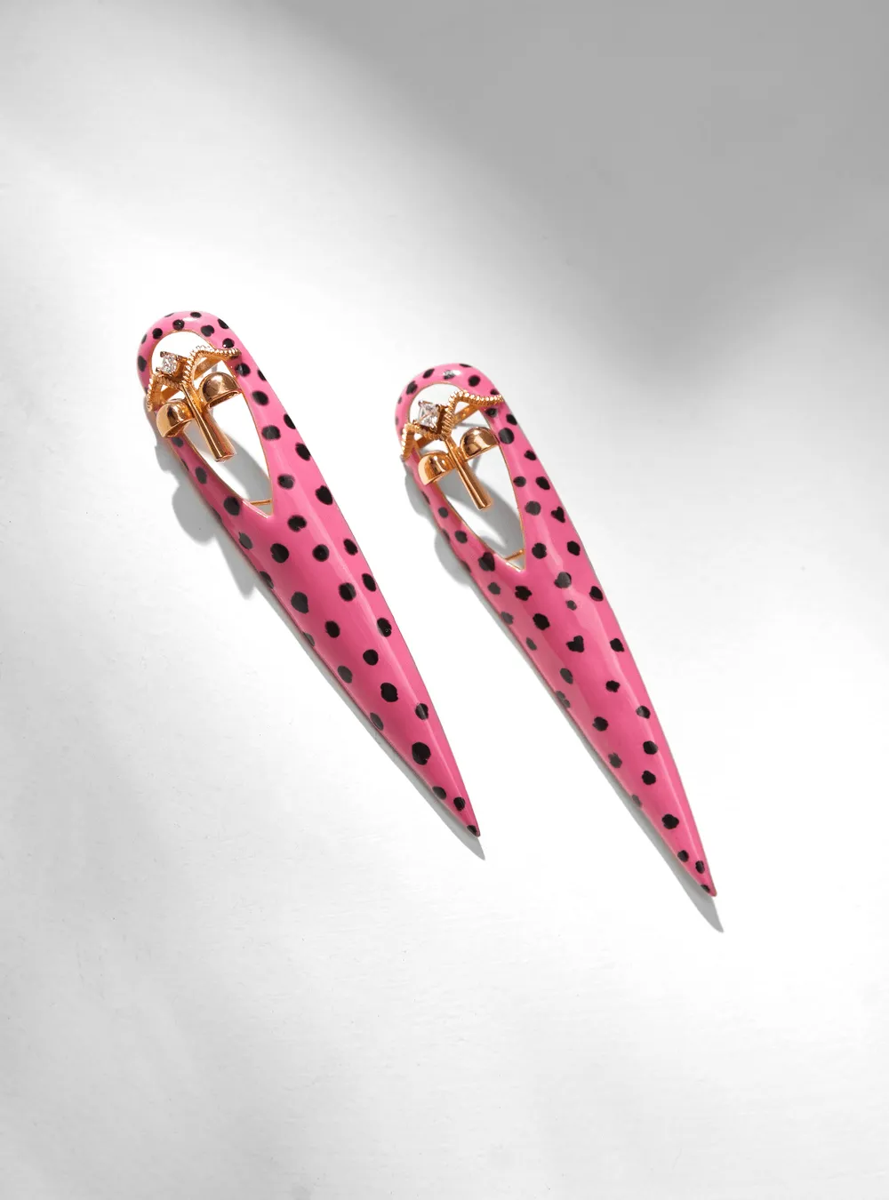 Yogita Bihani Wearing Gavi Spicule Pink Kaybug Earrings