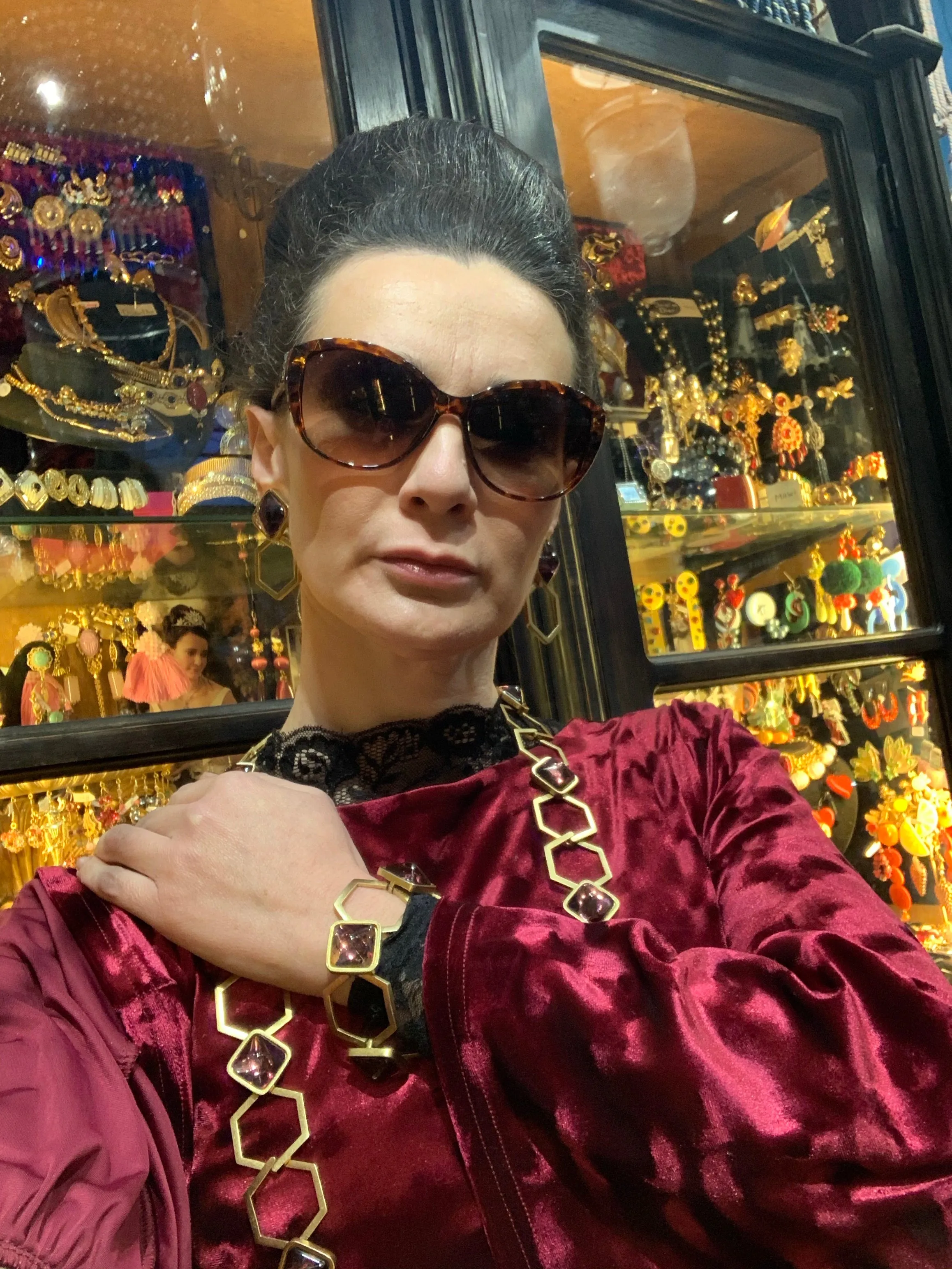 Yves Saint Laurent purple bracelet