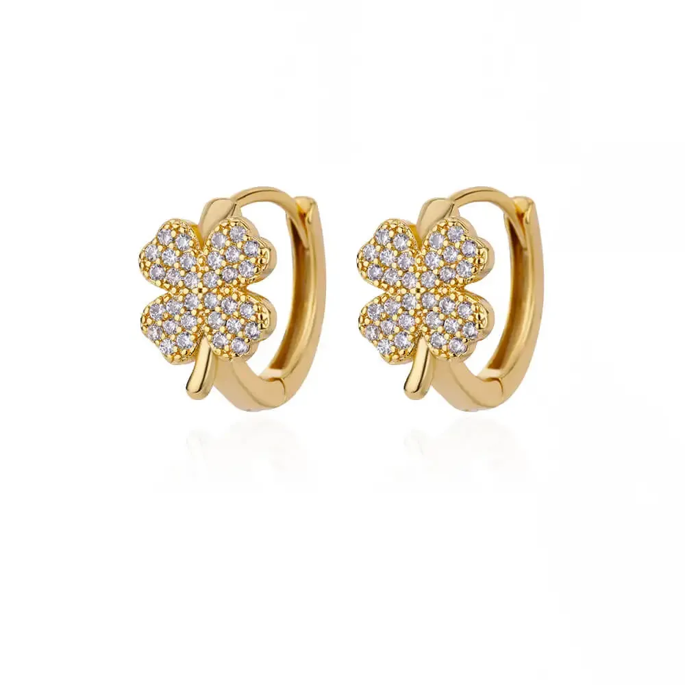 Zircon Round Hoop Earrings for Women Stainless Steel Round Circle Heart Evil Blue Earring Female Fashion Party Jewelry Gift BFF